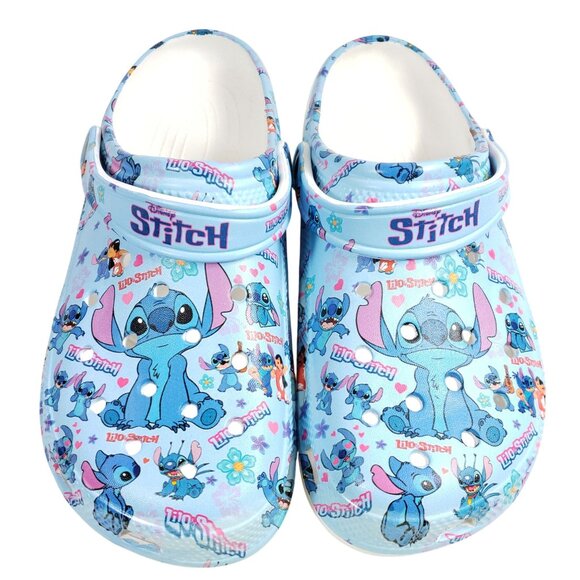 Stitch Lilo & Stitch Blue Clogs Mens Size 15 Sandals - Picture 7 of 8